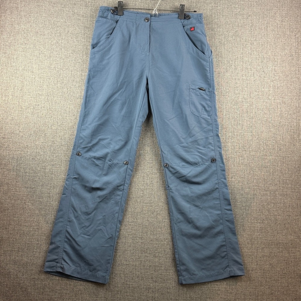 Woolrich‎ Pants Womens Medium Blue Tidal 1090 Nylon Outdoor Lightweight Hiking